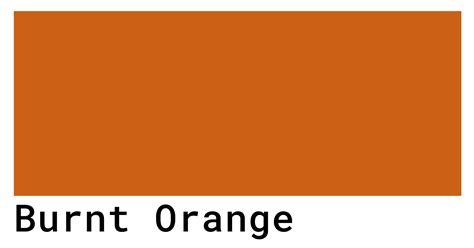 burnt orange color chart.